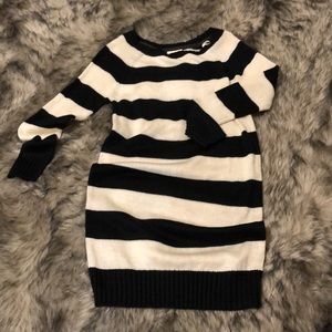 Tommy Girl Navy and Cream Sweater Dress